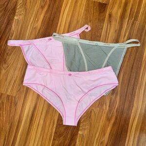 Bundle of Skims Pink and Gray/Green Panties